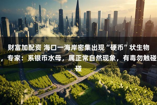财富加配资 海口一海岸密集出现“硬币”状生物，专家：系银币水母，属正常自然现象，有毒勿触碰